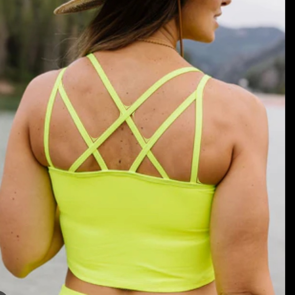 Kiava Switchback Crop Swim Top
